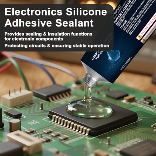 1DFAUL 100 Ml Di Vernice Protettiva Per Elettronica, Silicone Sigillante Isolante, Impermeabile, Resistente Alla Polvere E All'umidità, Per Una Protezione Affidabile Dei Componenti Elettronici - 2