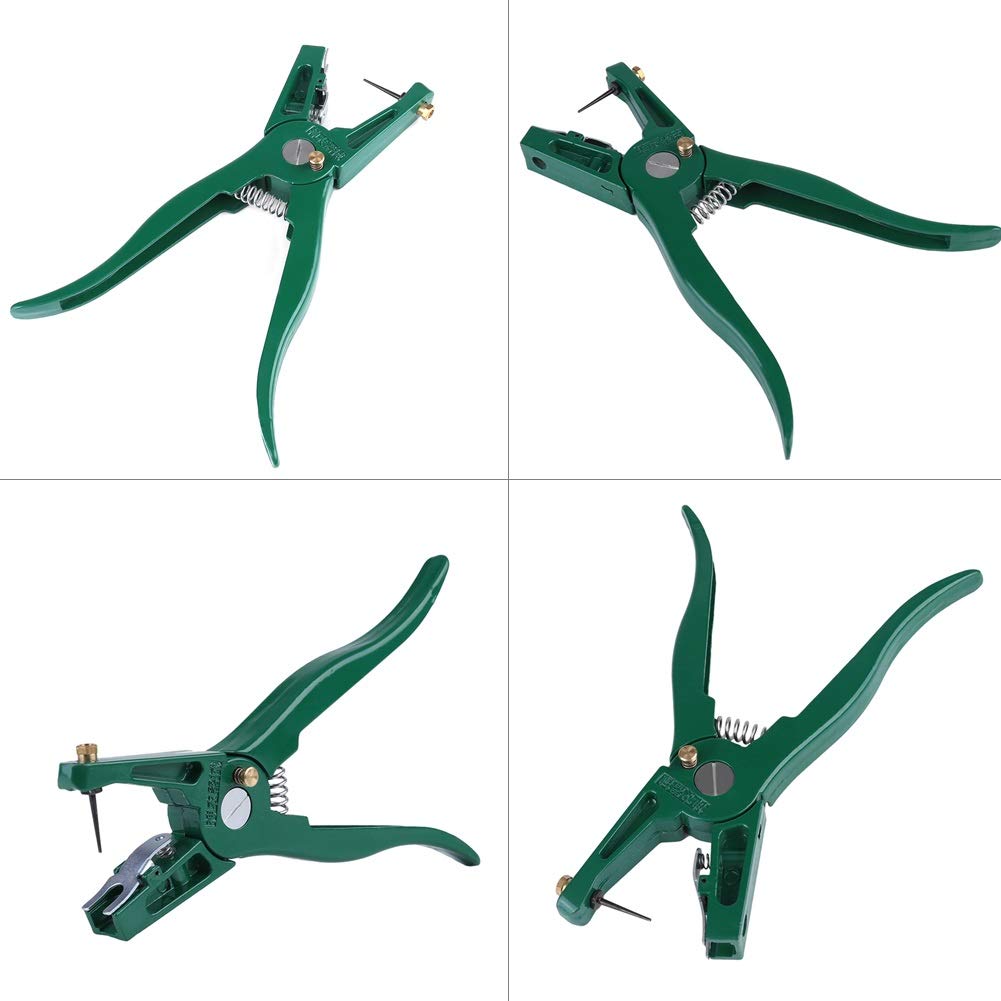 Pinza Etichette - Pinze per Auricolari Animali con Pin di Ricambio L'installazione Maiali Bovini Orecchie Maiale Caprino Animale