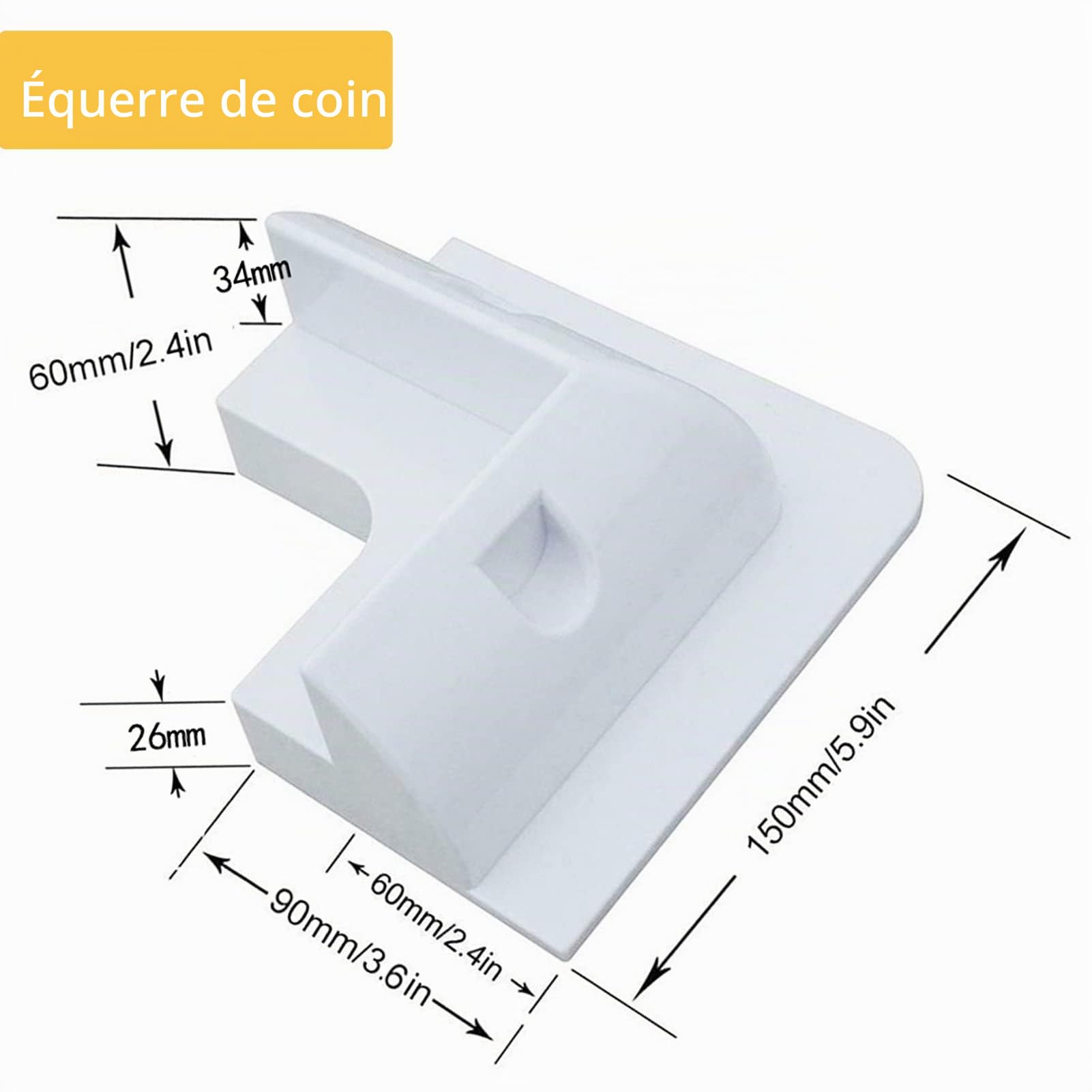 Lot de 7 supports de montage pour panneau solaire en ABS-Sans perçage-Largement utilisés sur les toits de camping-car,caravanes,véhicules,camping-cars,abris de jardin,garages,bateaux (blanc)