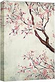 wall26 Canvas Wall Art - Watercolor Painting Style Cherry Blossom - Giclee Print Gallery Wrap Modern Home Art Ready to Hang - 16x24 inches