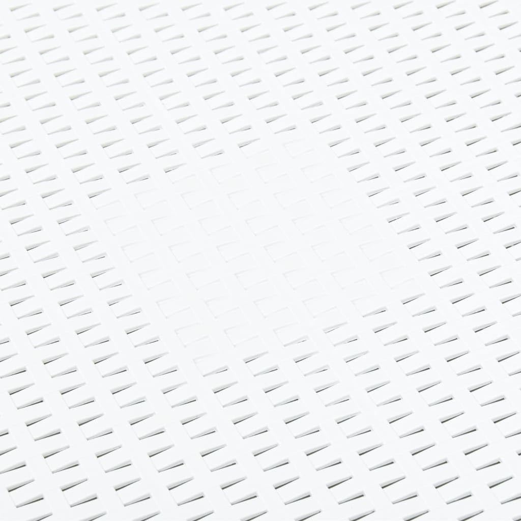 Side Table White,End Tables,Plant Table,Accent Table,Balcony Table,Snack Table,Telephone Table,Sofa Side Table,for Living Room,Balcony,Bedroom,Garden,Porch,Deck,Outdoor,21.3"x21.3"x14.4" Plastic