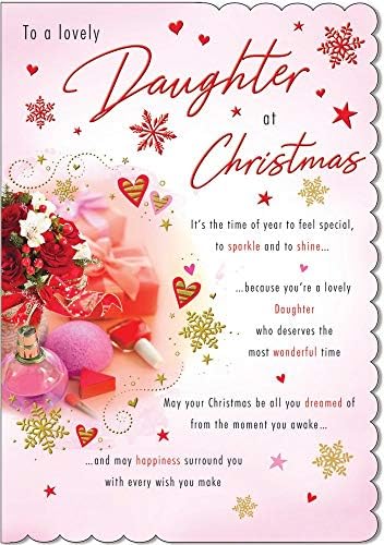 Photo Christmas Card Daughter - 9 x 6 inches - Piccadilly Greetings