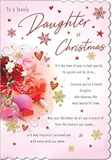 Photo Christmas Card Daughter - 9 x 6 inches - Piccadilly Greetings