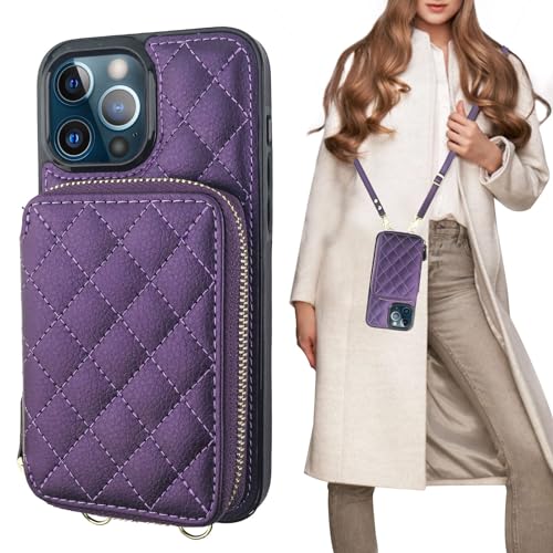 Bocasal iPhone 13 Pro Max crossbody wallet case