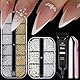 AstraGlam Luxus Nagelkunst-Set – Elegante Perlen & Strasssteine für Kreative Nageldesigns – Inklusive Nagelkleber & Präzisionswerkzeuge – Geschenk für Nagelkunst-Enthusiasten