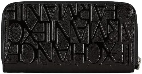 A｜X ARMANI EXCHANGE All Over Logo Zip Wallet Wristlet