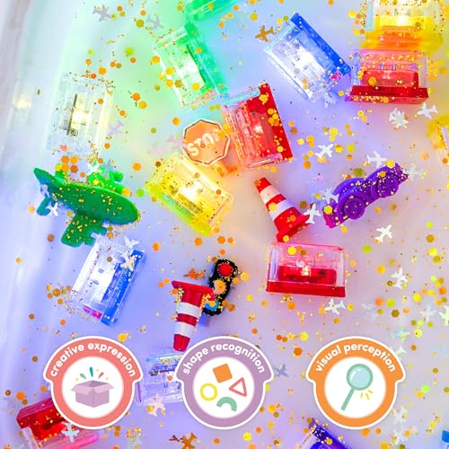 Image of Glo Pals Fun Fillers 3 Pack Sensory Play Accessories - Sensory and Mini Toys for Kids - Bulk Party and Little Toys for Sensory Bins, Gift Bag Stuffers, and Party Favors - Explore and Learn