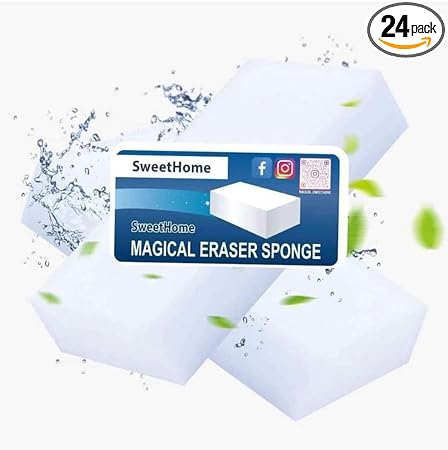 Klickpick Home Multi Use Scrub Non Scratch Sponges Commercial Cleaning Scrubber Sponge (Pack of 24)