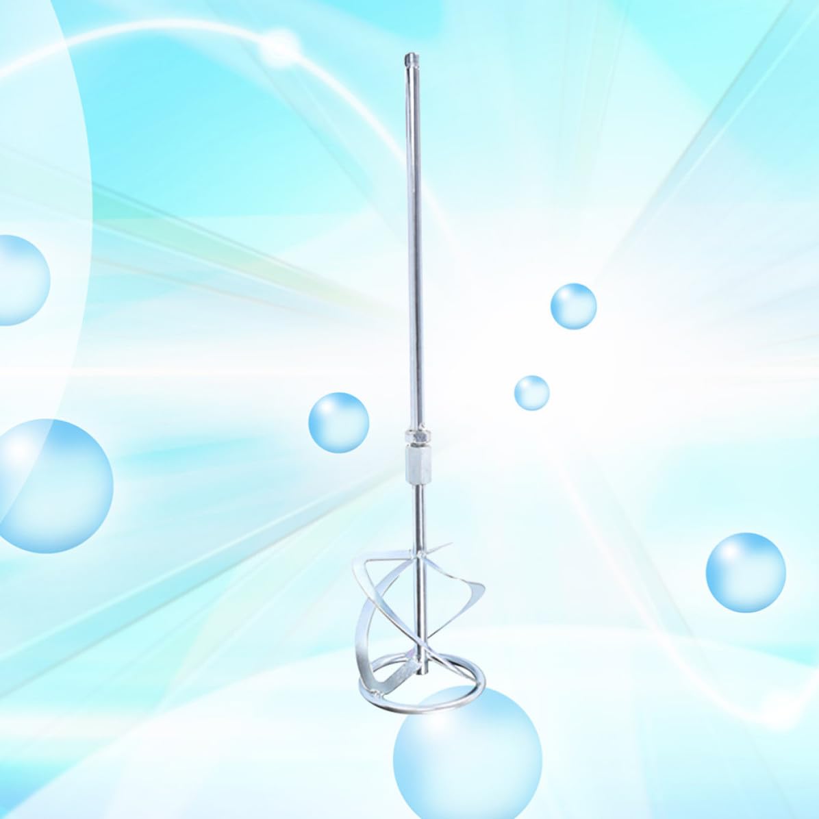 Rührstab aus Hochkohlenstoffstahl 580x120mm mit Spiralform Robust und Leicht zu Reinigen für Farbe und Lebensmittel im Eimer oder Kanister