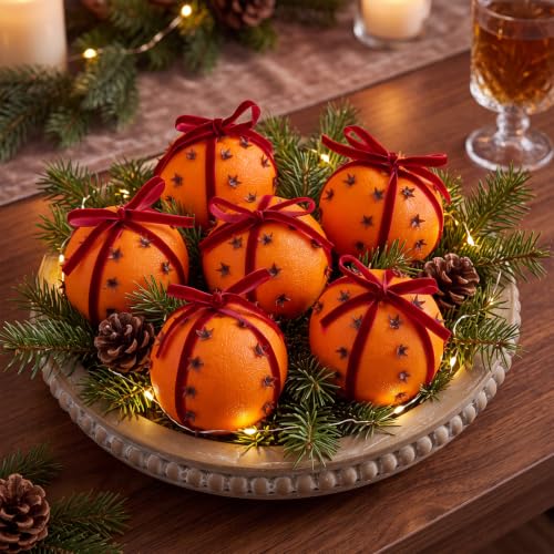 Syhood 6 Pcs Clove Orange Pomanders Christmas...
