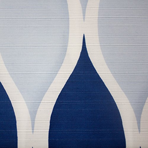 Clarisse Faux Linen Textured 70 X 72 In. Shower Curtain With 12 Metal Rings, Blue #TOP4