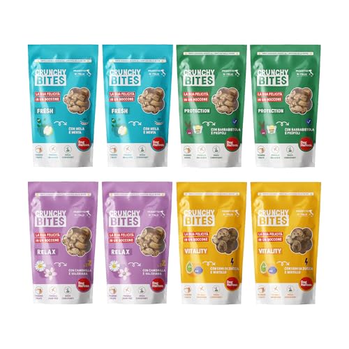 Dog Heroes Biscotti per Cani | Misti | Basso contenuto calorico | Made in italy | Multipack 4x80g