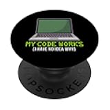 Code Works Computer Programmer Programming Expert Graphic PopSockets Standard PopGrip