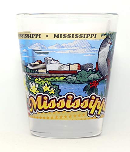 Mississippi State Wraparound Shot Glass