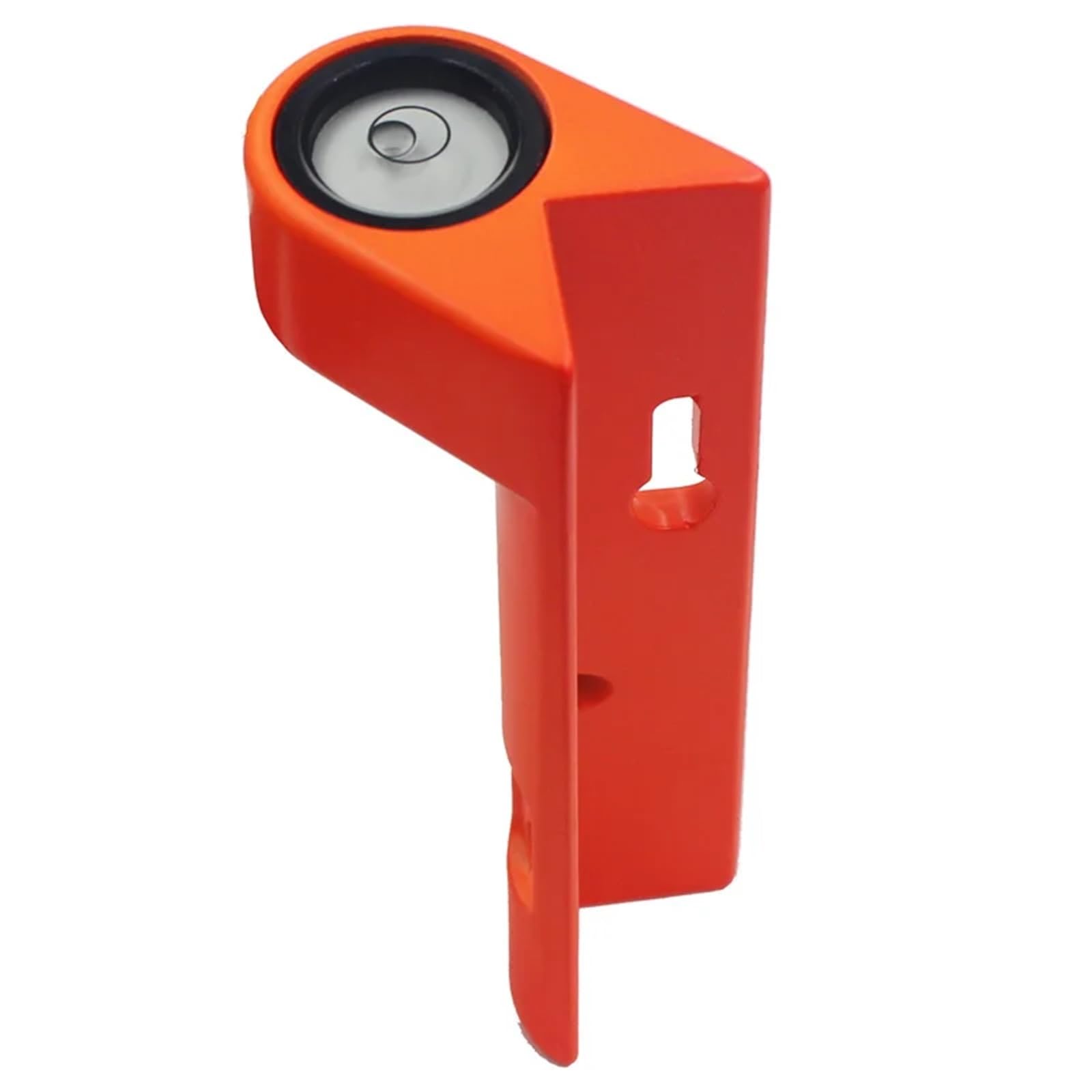 Poste de centrado nivelador de Poste de Fibra de Carbono Conjunto de Burbujas Correa de Nivel de ángulo Recto de aleación de Aluminio Nivel Vertical portátil(Orange 2)
