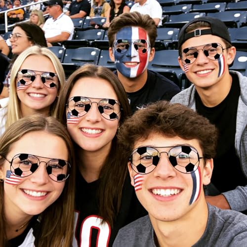 Matcheck 16 Pcs Soccer Party Favors Sport Glasses Team Gift Bags Stuffers for Women Men Birthday by Matcheck - Used condition - Image 6