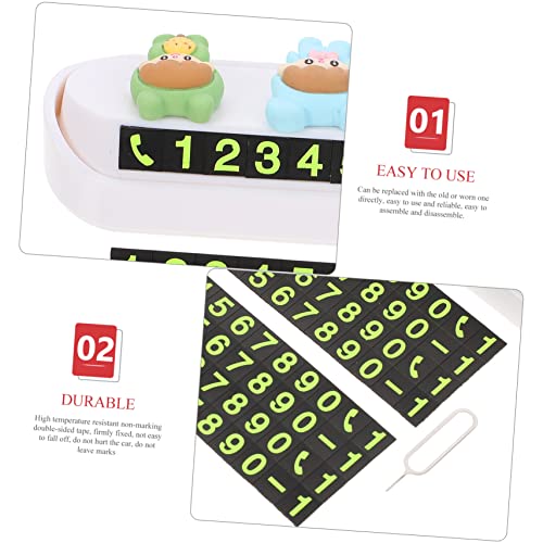 SHERCHPRY 4 Unidades De Placa De Identificação De Estacionamento Etiquetas De Estacionamento Suporte