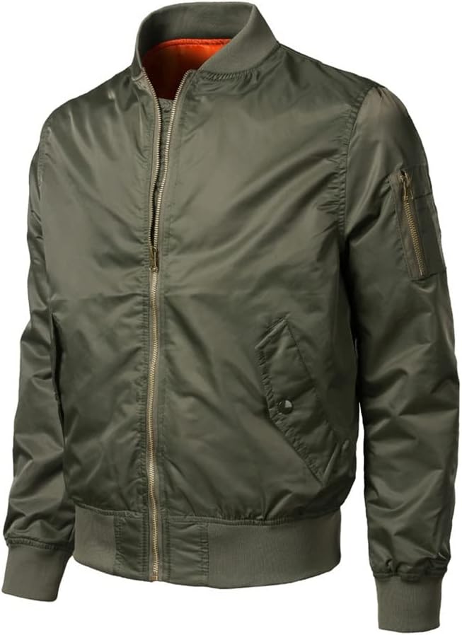 Winter Military Coat Men Bomber Jacket Male Spring Autumn Casual Solid Slim Zipper Baseball Outwear(X-Lcode)