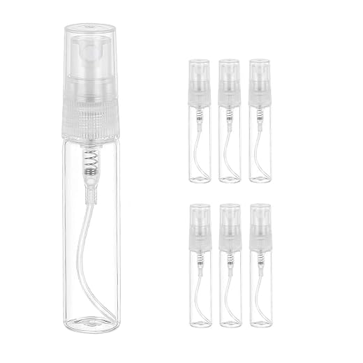 Mini frasco spray de 5 ml, mini frasco de spray de vidro transparente vazio, mini frasco de perfume recarregável de névoa fina, atomizador de perfume, pequenos recipientes de amostra, garrafa de