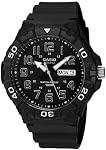 Casio Men's 'Diver Style' Quartz Resin Casual Watch, Color:Black
