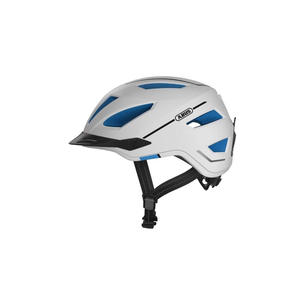 ABUS Casco da città Pedelec 2.0 - Casco da bicicletta con luce posteriore e cappuccio antipioggia - Per il traffico urbano - Per donne e uomini