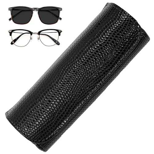 Image of Orsus Reading Glasses Hard Case, Premium PU Leather Horizontal Eyeglass Holder with Magnetic Closure for Women and Men