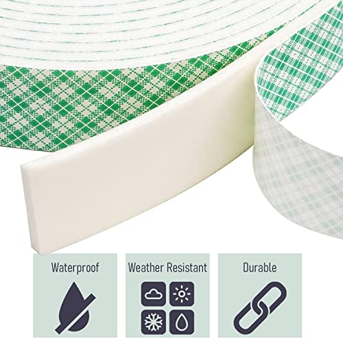 Image of CANOPUS Double Sided Foam Tape for Craft and Card Making Projects, Heavy Duty Adhesive Mounting Tape 4016 (1in x 36yd)
