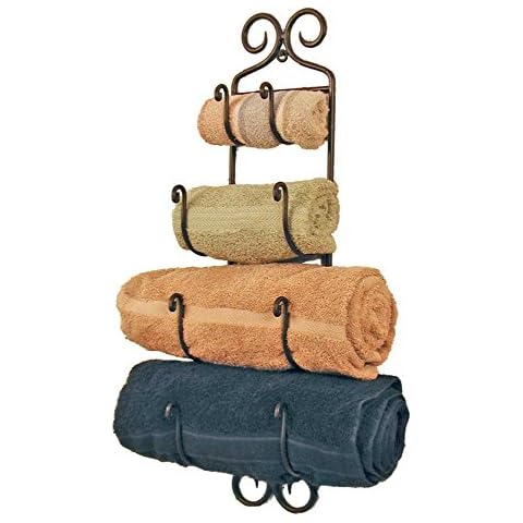 Small Black Wrought Iron Towel Rack by Colonial Tin Works Cover