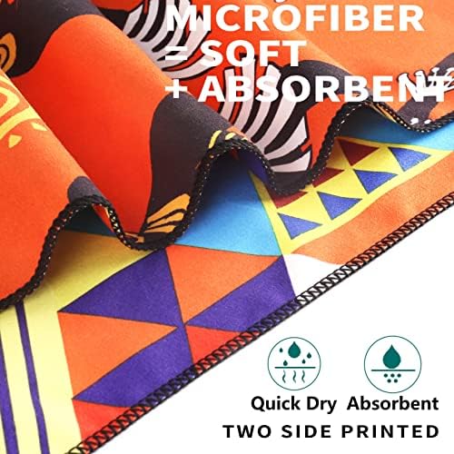 Haleey Microfibre Sand Free Beach Towel Fast Dry Super Absorbent Oversized Extra Large Thin Lightweight Towels Travel Pool Swimming Bath Camping Yoga Girls Women Mens Adults Marrakesh