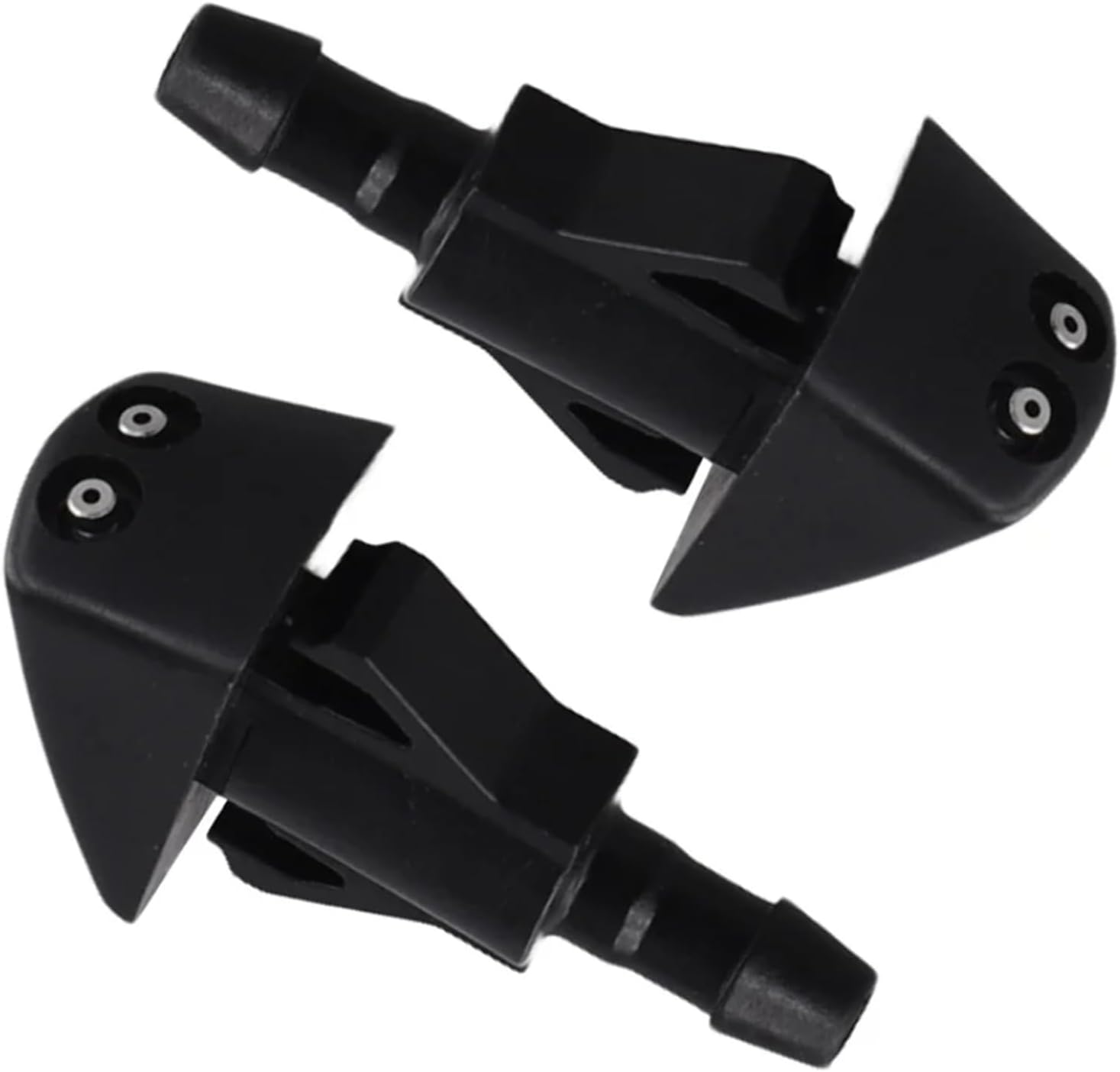 Front Windshield Washer Nozzle Jet Set for Honda City 2015-2020, Replaces 76810-T9J-H01, Car Windscreen Wiper Spray Water Nozzle, Black ABS, OEM-Style Direct Replacement, 2PCS