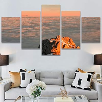 SIGNWIN 5 Panel Canvas Wall Art Modern Art...