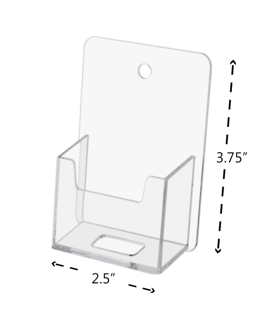 Amazon.com : Marketing Holders Vertical Business Card Holder Wall Mount  Single Pocket Premium Durable Clear Acrylic Pack of 4 : Office Products