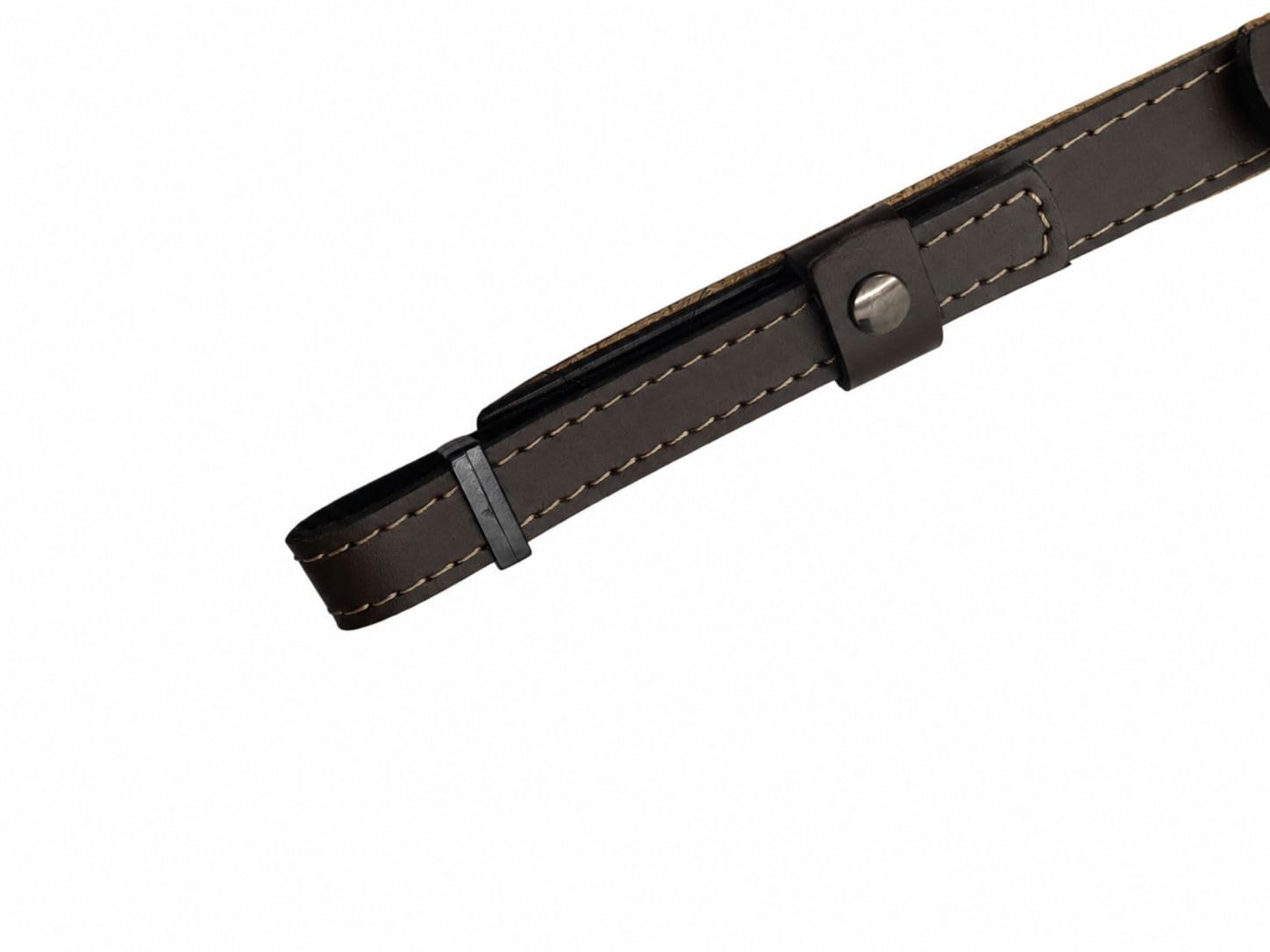 Generisch Steirische Harmonika Riemen Extravagant Brown-Vintage – edle Harmonikariemen in Braun Vintage-Optik, gepolstert, verstellbar, hochwertig verarbeitet, idealer Komfort für Harmonikaspieler