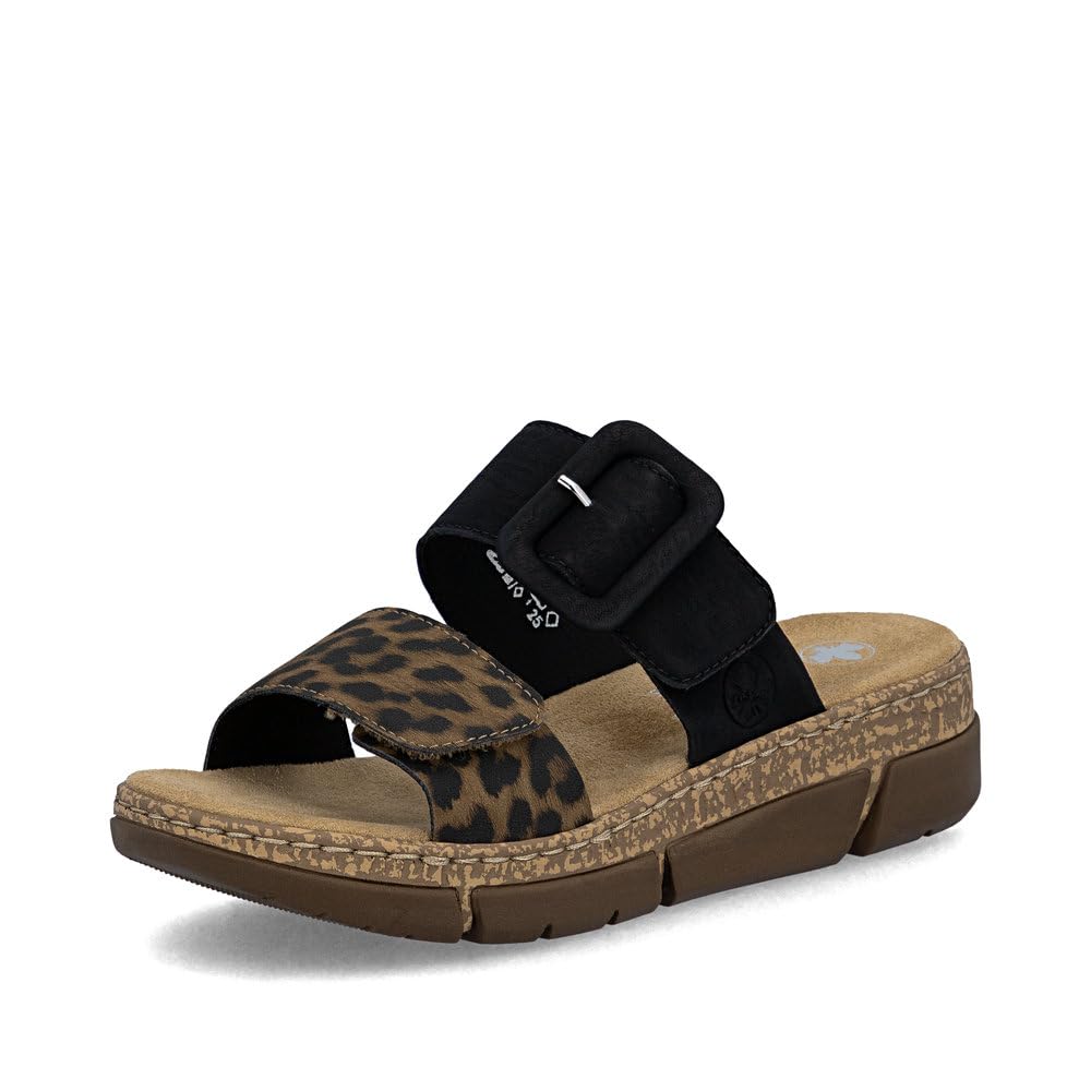 Rieker Damen Pantoletten V2392, Frauen Slipper
