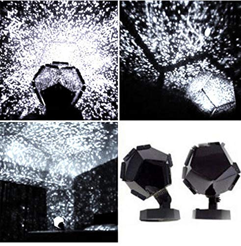 Noche Estrellada Luz Nocturna Lámpara De Proyección Dormitorio Estrellado Decoración Del Hogar Romántico Para El Transporte, Blanco