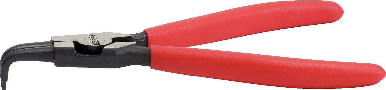 KS Tools Classic 500.1025 90 Degree Exterior Circlip Plier Angled, Transparent, 130 mm