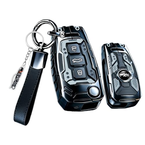 XENDRO Carcasa de metal para llave de coche compatible con Audi A1 RS6 Q3