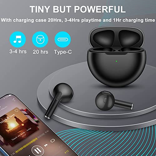 Suntechor Wireless Earbuds Bluetooth 5.0 Headphones With 30H Cycle Playtime Built-In Mic Ipx5 Waterproof Headsets With Charging Case For In-Ear Buds For Workout/Home/Office #TOP5