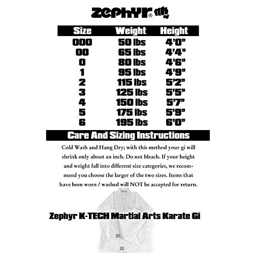 Zephyr Martial Arts K-Tech Performance Karate Gi Student Uniform with Belt - White - 1 - Thumbnail 5