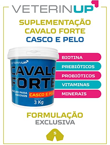 Suplemento Cavalo Forte Casco e Pelo 1kg - Suplemento Alimentar para Equinos