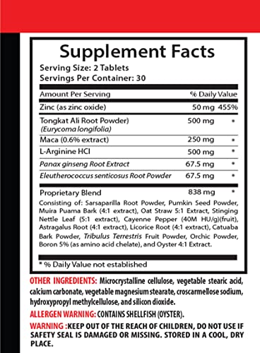 Vip Vitamins Maximum Strength Longjack Tongkat Ali Extract - X-Tend Energy Complex, With Tongkat Ali, Maca, L-Arginine - Muira Puama Extract Powder, 3 Bottles (180 Capsules) #TOP1