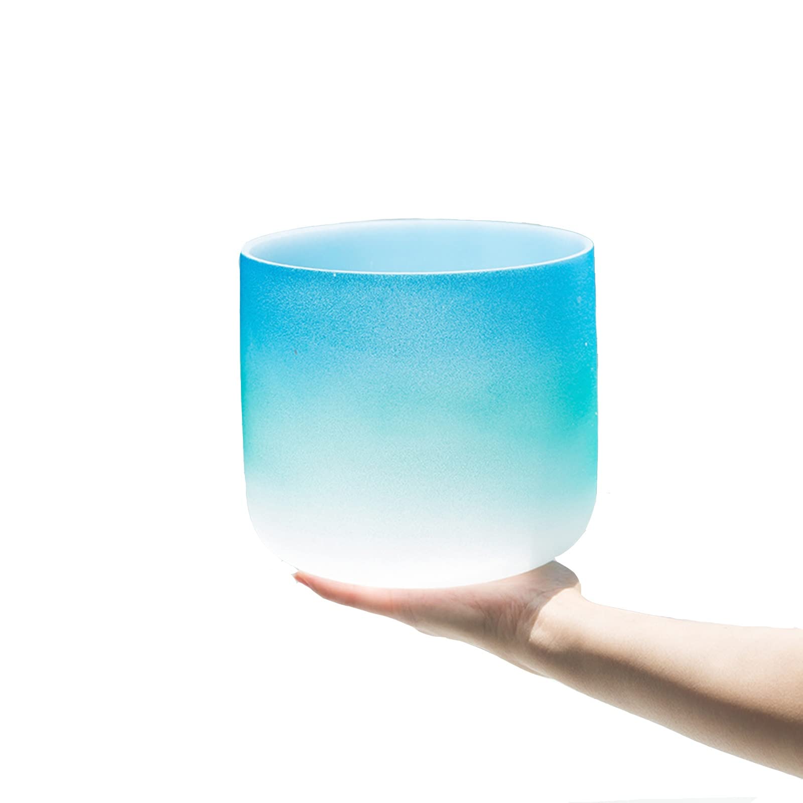 Quarz-Kristall-Klangschale Mit C/D/E/F/G/A/B-Note, Mit Gratis Tasche, Schlägel Für Klangheilung, Badetherapie, Meditation, Yoga-Instrument, Zen(A Note-8 Zoll)
