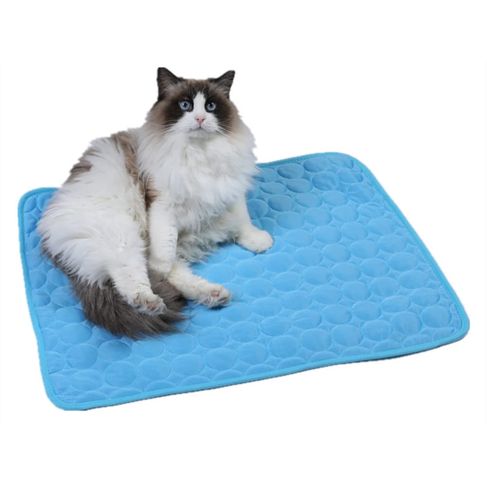 MSLing Dog Cooling Mat Self-Cooling Mat for Pets Ice Silk Cool Pet Pad Ice Pads Cooling Mat for Dogs and Cats in Hot in Summer Self-Cooling Cold Gel Pad