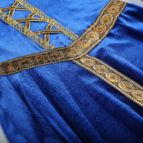 Disfraz medieval renacentista para niñas vestido de princesa victoriana miniatura 3