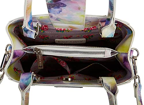 Betsey Johnson Kiki Satchel Yellow Multi One Size #TOP2