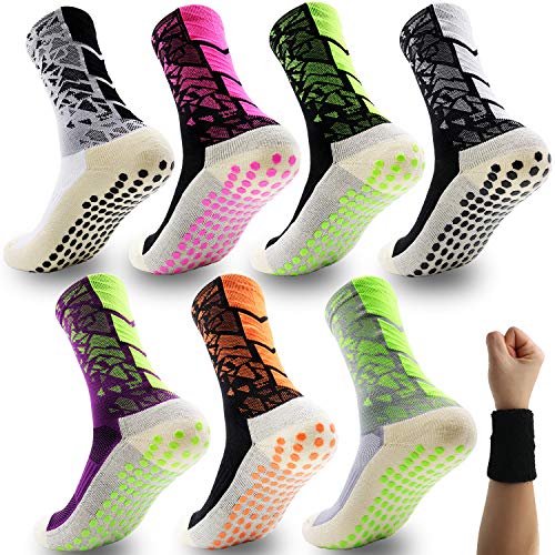 Anti Slip Ankle Socks 2/4/8pair Sports Non-Slip Football Grip Socks