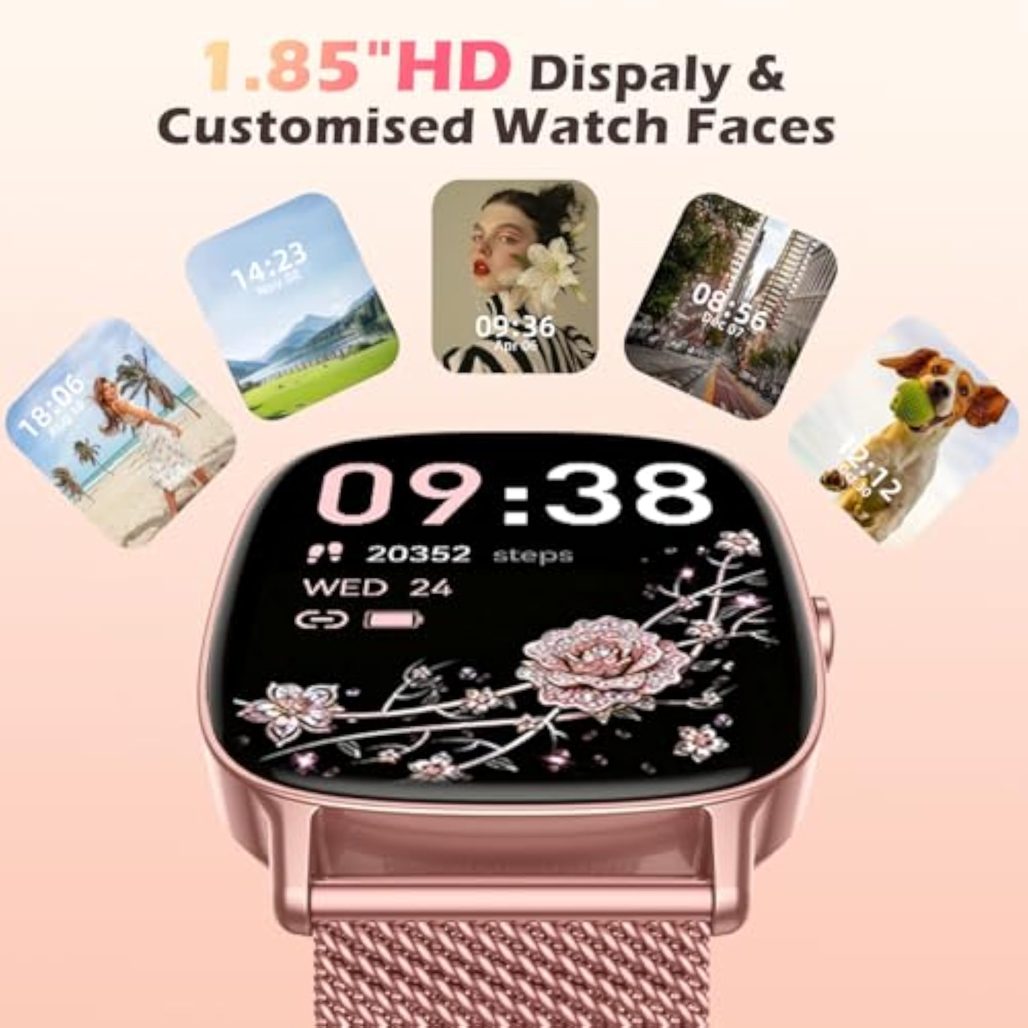 Women's Smart Watch with HD Screen, Stylish Gift