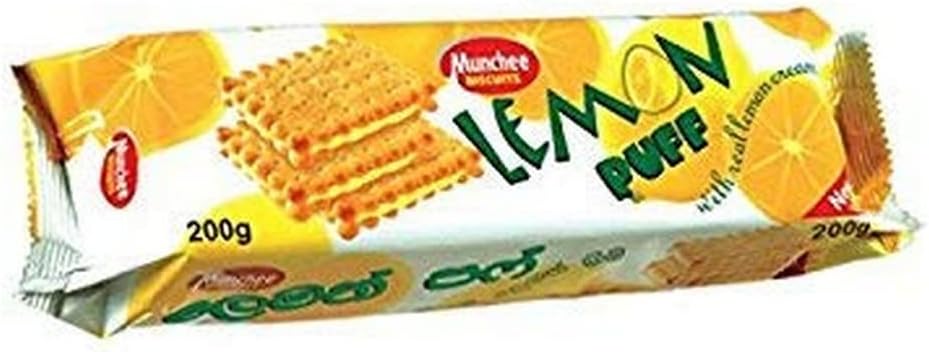 MUNCHEE Lemon Puff Biscuits, 200 g