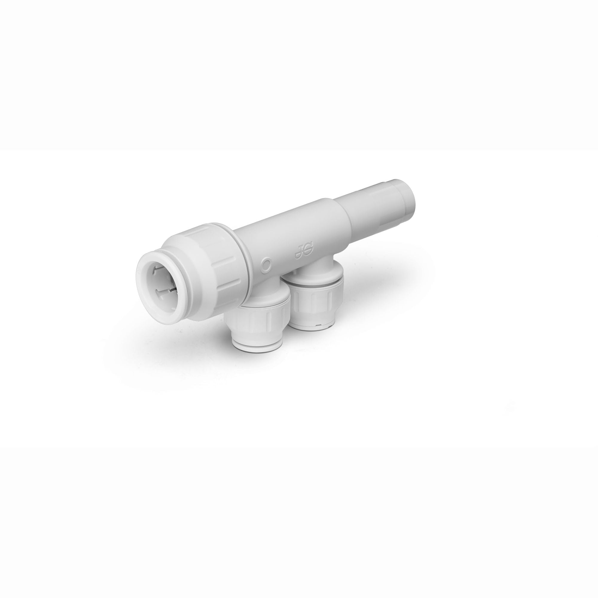 John Guest Speedfit 22Mm X 15Mm 2 Port Manifold With Stem Pem582215aw 5036124177170