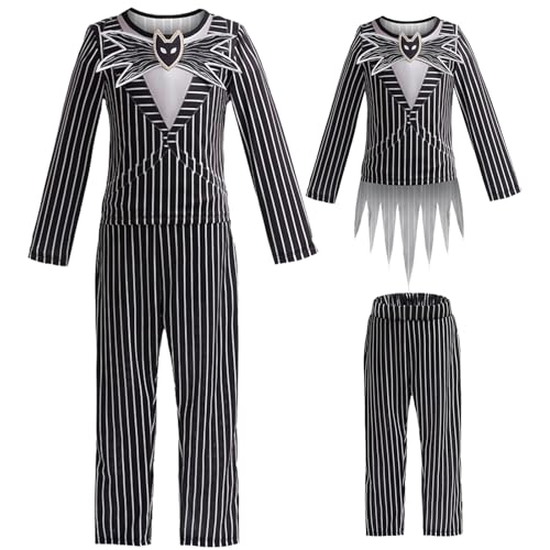 Disfraz infantil Halloween rayas negras y blancas